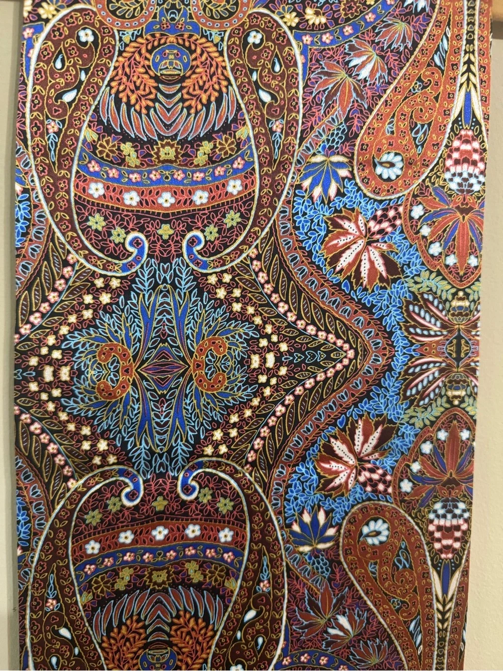 100% Silk Scarf men women neckerchief Wrap Paisley